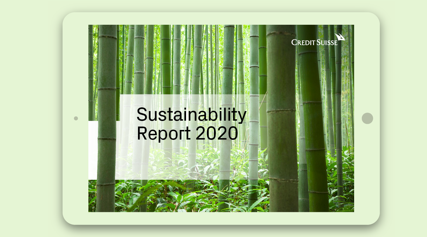 Sustainability Report der Credit Suisse